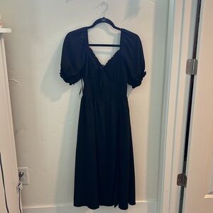 A funeral or Halloween long dress